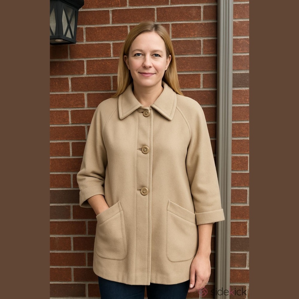 Camela Natural Wool Cecconi Italia Women’s Draped Coat
